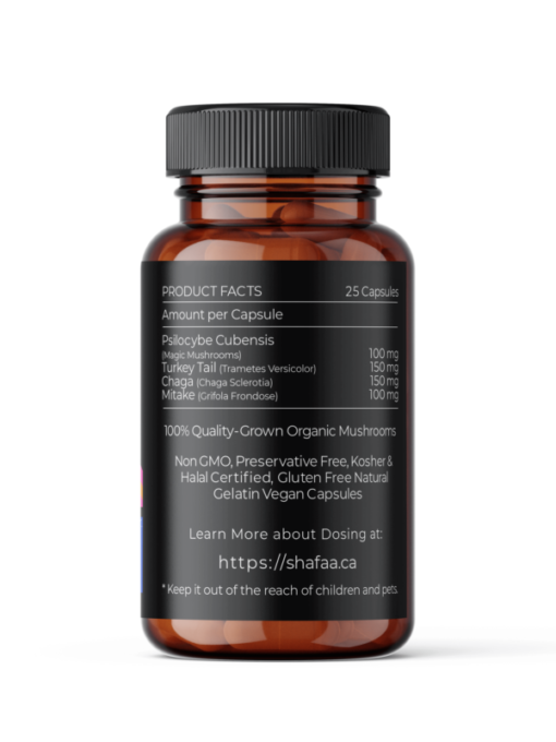 Shafaa Evolve Magic Mushroom Microdosing Immunität Blend Kapseln