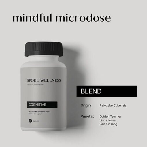 Spore Wellness (Kognitiv) Mikrodosierung Pilzkapseln